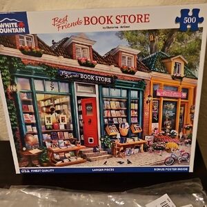 BEST FRIENDS BOOKSTORE 500 PIECE WHITE MOUNTAIN PUZZLE